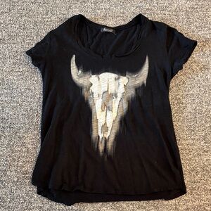 NWOT Evereve Signorelli Longhorn Bones T Shirt Sz M